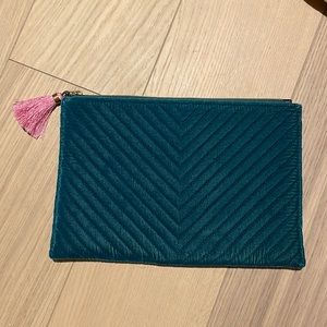 Jcrew Velvet Zipper Pouch